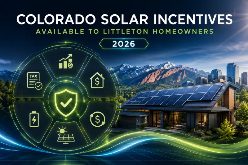Colorado Solar Incentives Available to Littleton Homeowners.