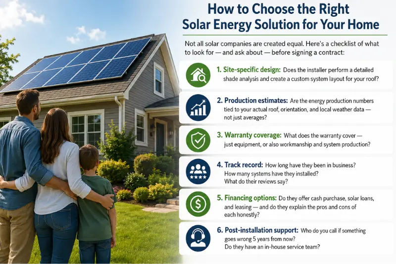how to choose the right solar energy solution for your home