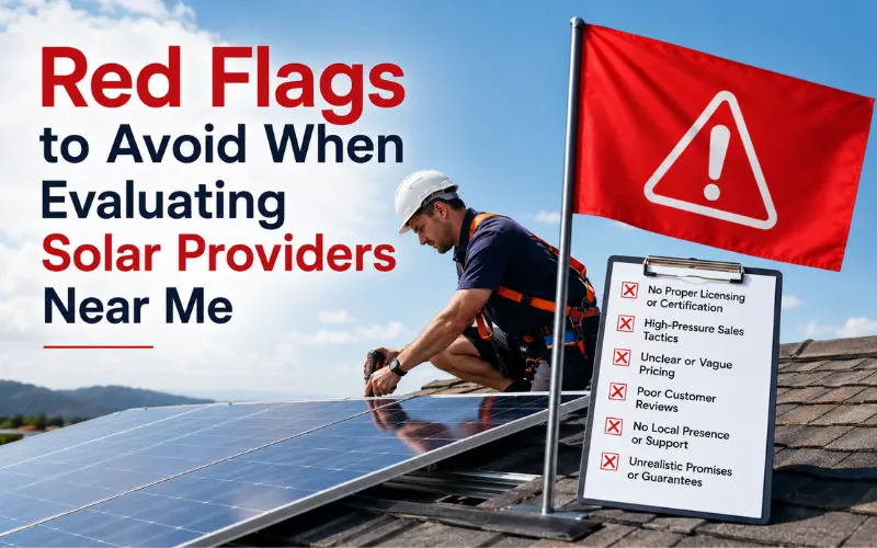 red flags to avoid when evaluating solar providers near me