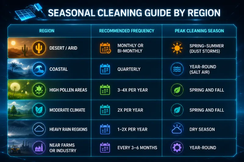 seasonal cleaning guide by region