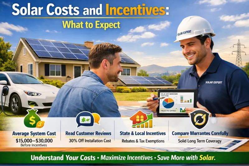 solar costs and incentives what to expect