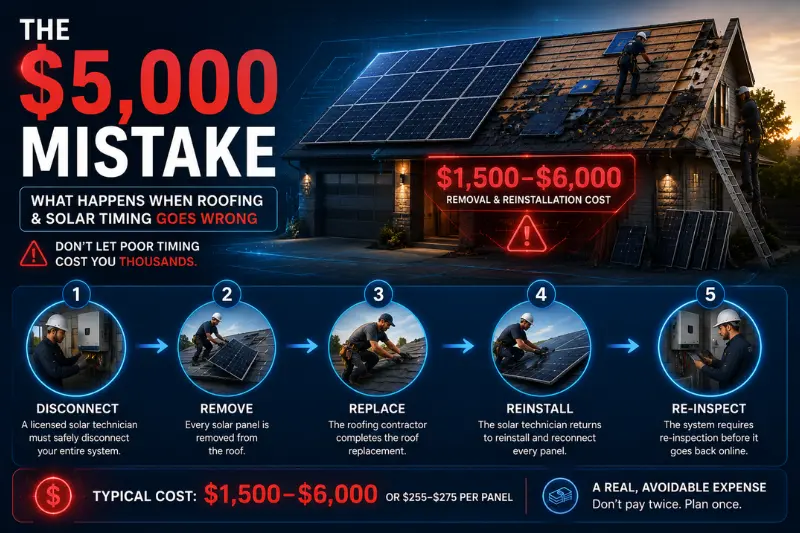 the $5,000 mistake what happens when roofing and solar timing goes wrong