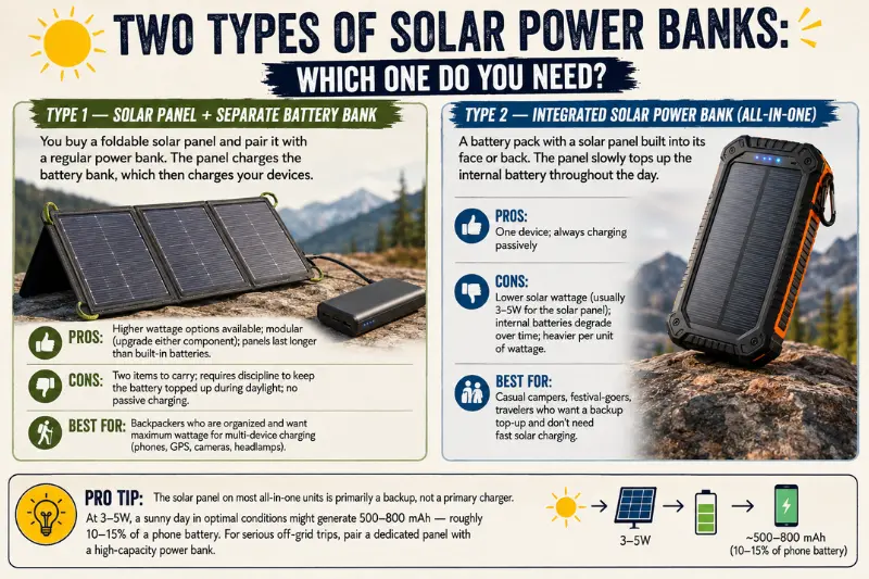 two types of solar power banks which one do you need