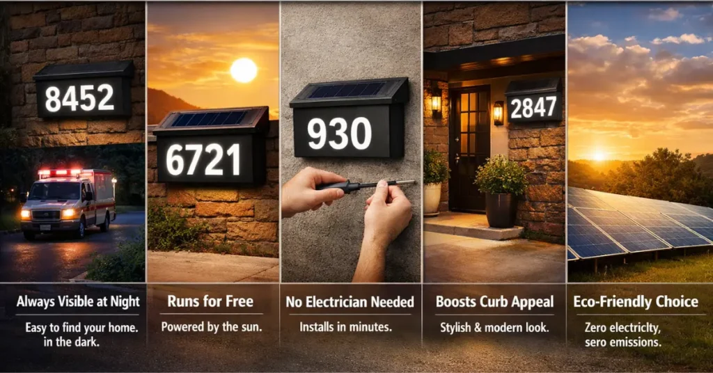why choose solar house numbers over traditional options