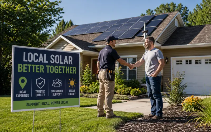 why finding local solar providers near you matters