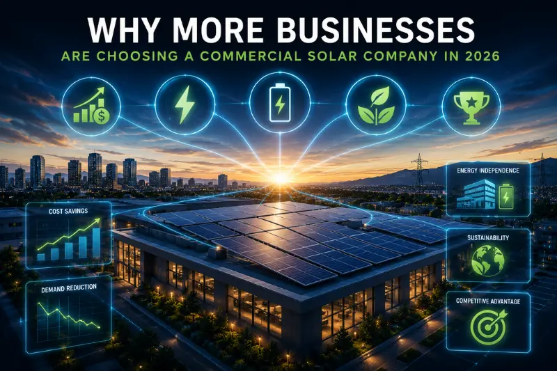 why more businesses are choosing a commercial solar company in 2026
